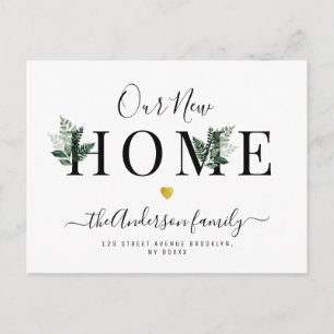 Our New Home Moving announcement Postcard