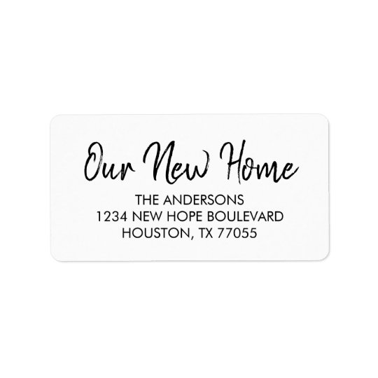 Our New Home Return Address Labels