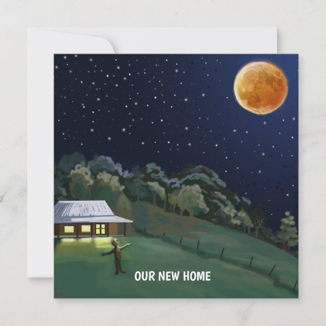 Our new home treechange announcement (Front)