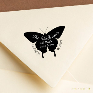 Our New House Announcement Cute Return Address Rubber Stamp