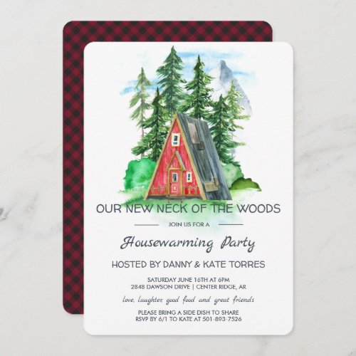 Our New Neck of the Woods Housewarming Party Invitation
