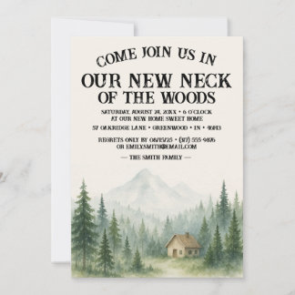 Our New Neck Of The Woods | Housewarming Party Invitation