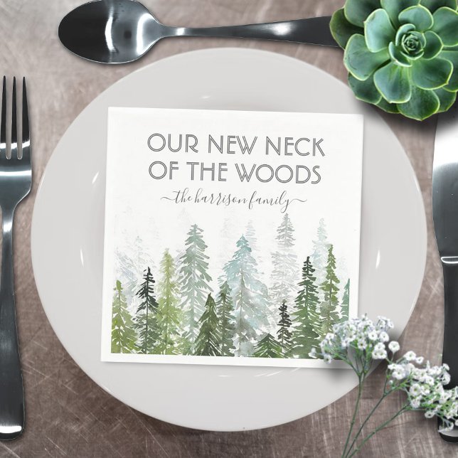 Our New Neck Of The Woods | Housewarming Party Napkins (Creator Uploaded)