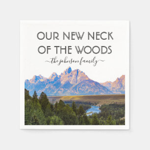 Our New Neck of the Woods Housewarming Party Napkins