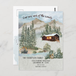 Our New Neck of the Woods Mountains Moving Postcard