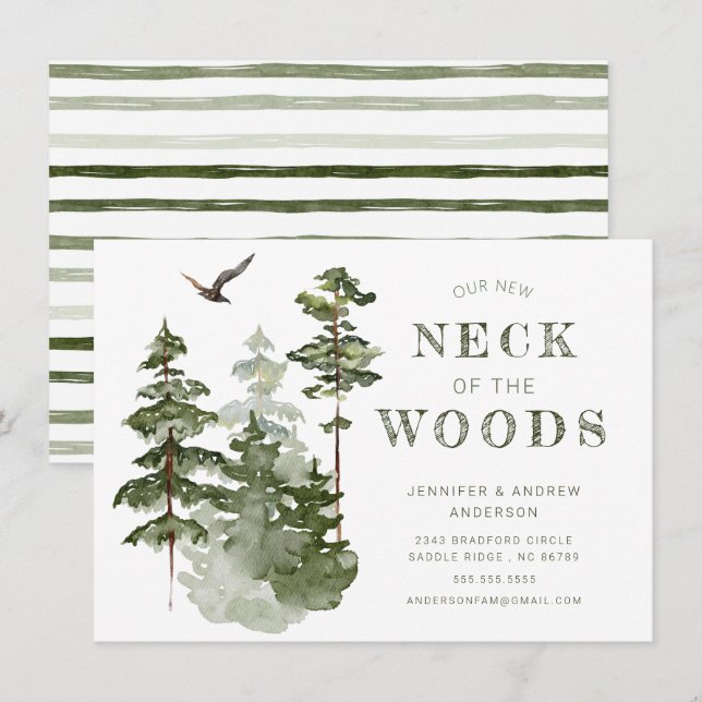 Our New Neck of the Woods | Moving Announcement (Front/Back)
