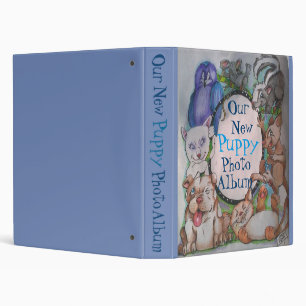Our New 'Puppy' Baby Book Photo Album 3 Ring Binder