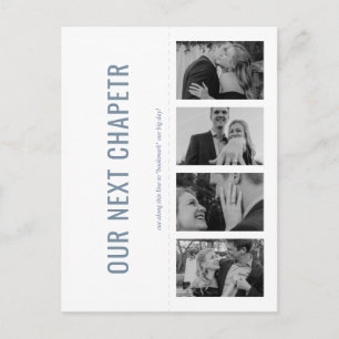 Our Next Chapter Bookmark Save the Date Invitation