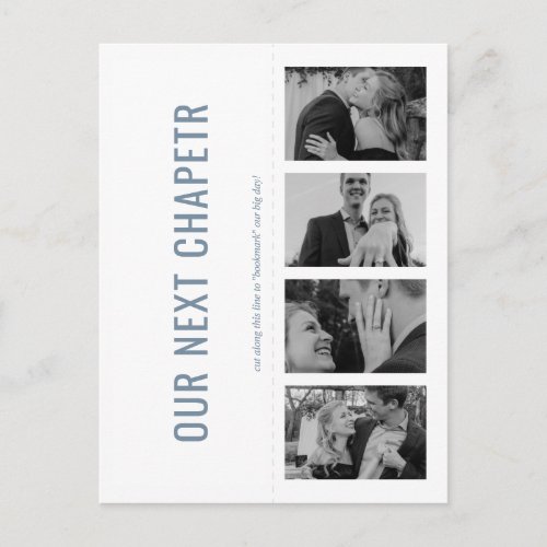 Our Next Chapter Bookmark Save the Date Invitation