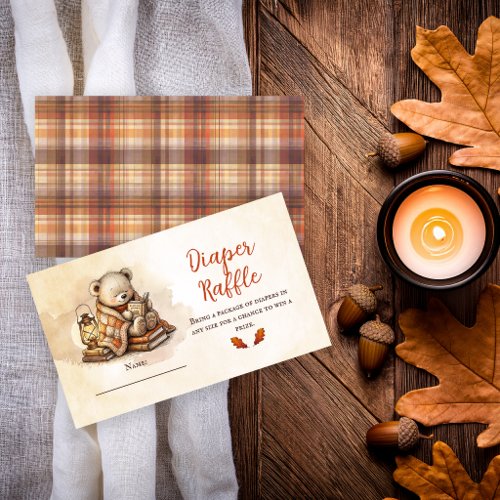 Our Next Chapter Cozy Little Cub Diaper Raffle Enclosure Card