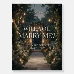 Our Next Chapter Will You Marry Me Romantic Propos Foam Board