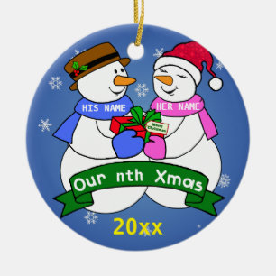Our Nth Christmas Ceramic Ornament