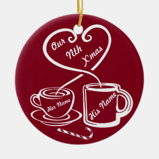 Our Nth Christmas Ceramic Ornament