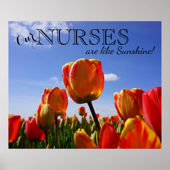 Our Nurses are like Sunshine! posters Nursing Week (Front)