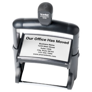 Our Office Has Moved Business Moving Announcement Self-inking Stamp