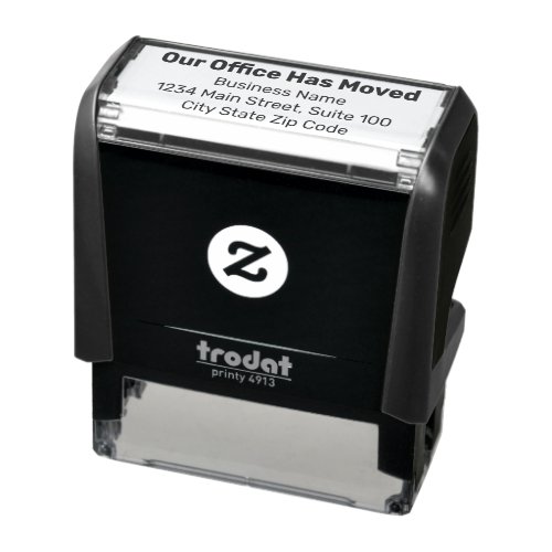 Our Office Has Moved Business New Address Self-inking Stamp