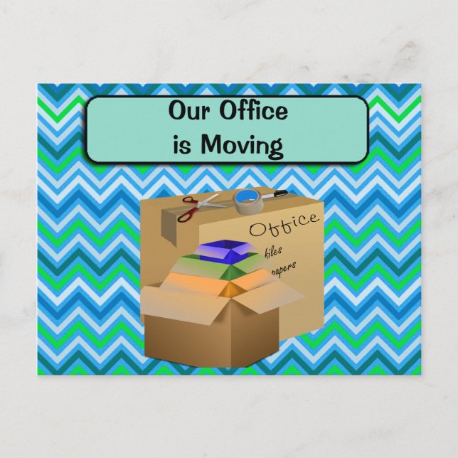 Our Office is Moving, Business Announcement (Front)