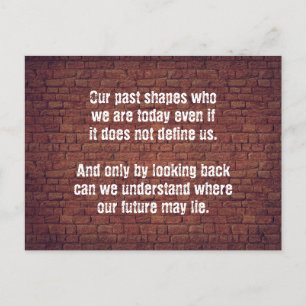 Our past quote postcard