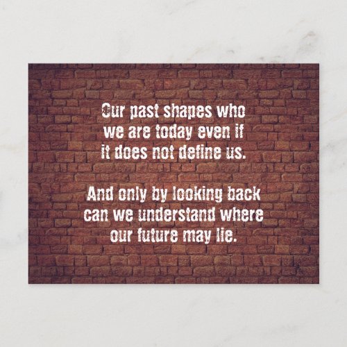 Our past quote postcard