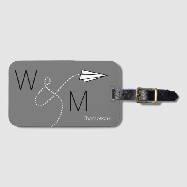 our personalized travel luggage tag (Front Horizontal)