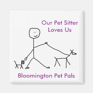 Our Pet Sitter Loves Us Magnet
