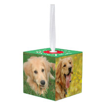Our Pets 5 Photo Cube Ornament