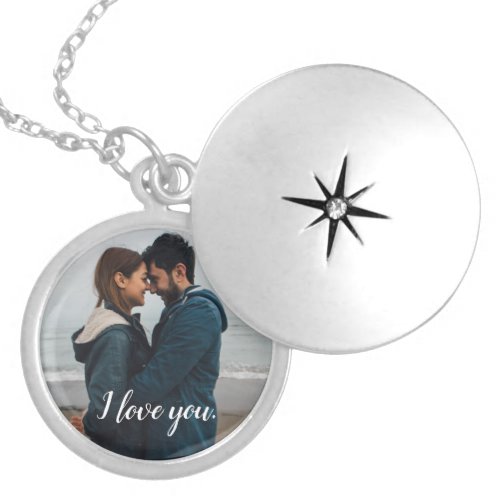 Our Photo Personalized I love you Locket Necklace