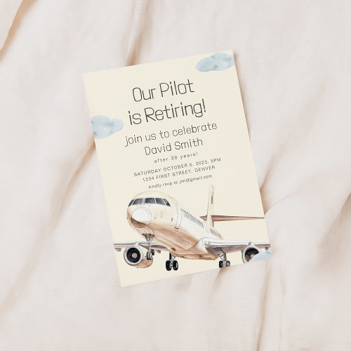 Our Pilot is Retiring Party Invitation