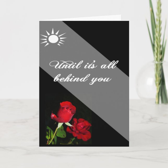 Our prayers faith and God are behind you Card (Front)