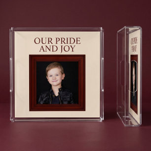 Our Pride And Joy Personalized Child Photo Acrylic Tray