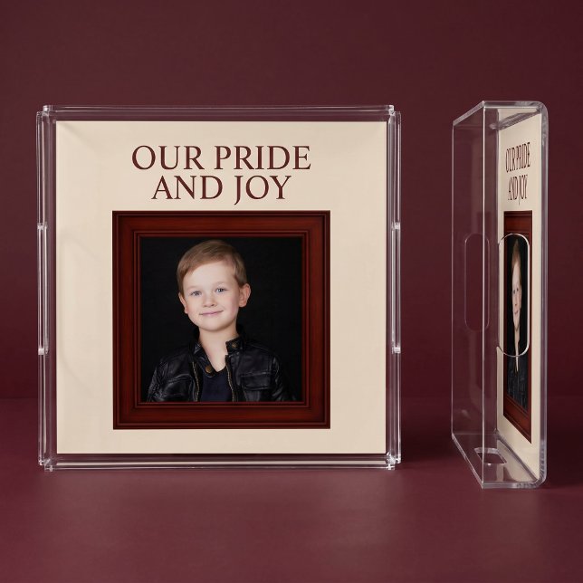 Our Pride And Joy Personalized Child Photo Acrylic Tray (Creator Uploaded)