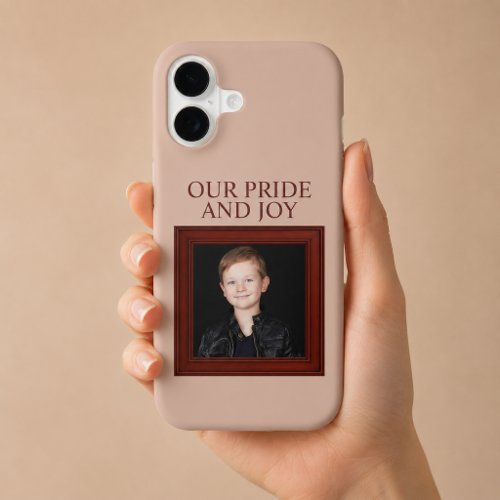 Our Pride And Joy Personalized Child Photo iPhone 17 Case