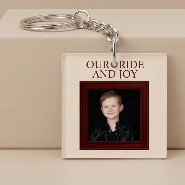 Our Pride And Joy Personalized Child Photo Keychain (Creator Uploaded)