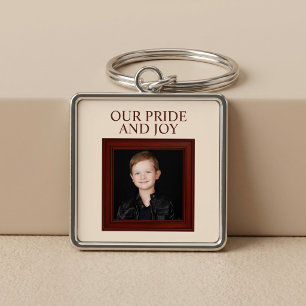 Our Pride And Joy Personalized Child Photo Keychain