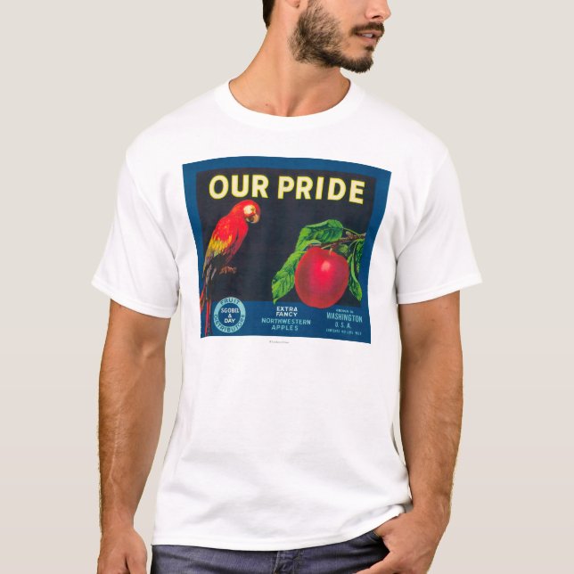 Our Pride Apple Label - Washington State T-Shirt (Front)