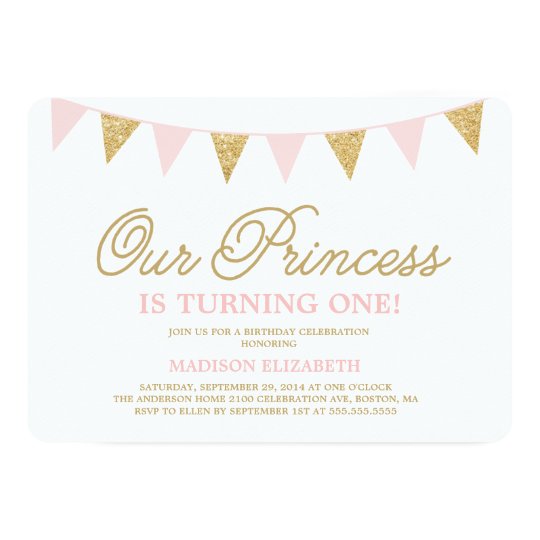 princess birthday invitation