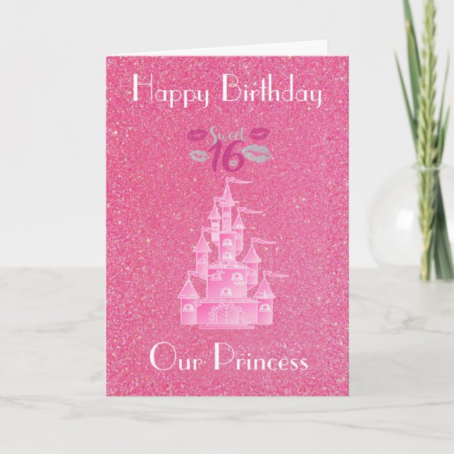 OUR PRINCESS DAUGHTER GREETING CARD (Front)