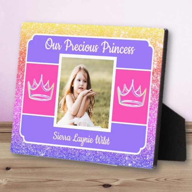 Our Princess photo Tabletop Plaque with Easel (Creator Uploaded)