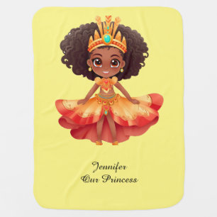 Our Princess with editable text Baby Blanket