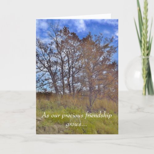 Our Prrecious Friendship Grows Greeting Card