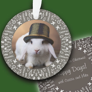 Our Rabbit's First Christmas Ornament