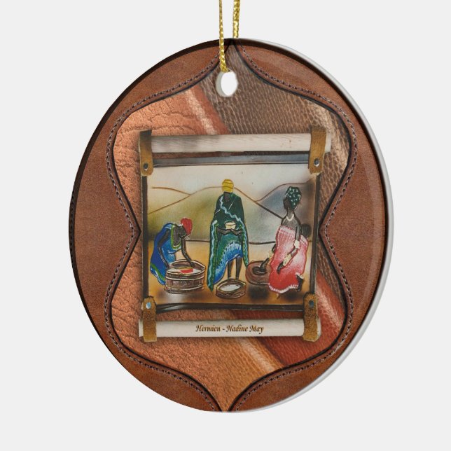 Our rainbow nation ceramic ornament (Left)