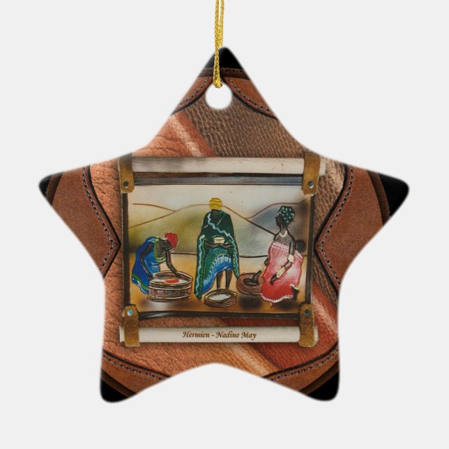 Our rainbow nation ceramic ornament (Front)