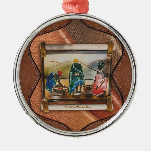 Our rainbow nation metal ornament (Front)