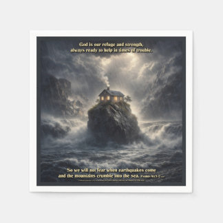 Our refuge & strength napkins