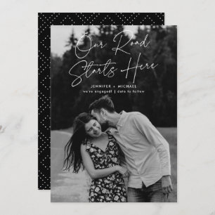 Our Road Starts Here Photo Engagement Announcement