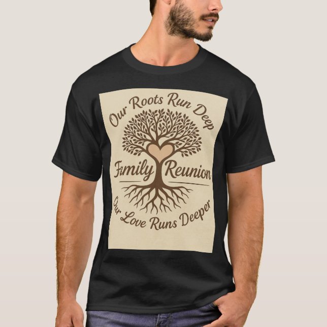 Our Roots Run Deep-Family Reunion  T-Shirt (Front)