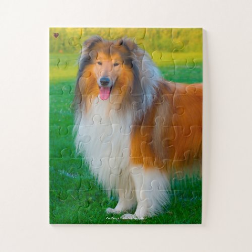 Our Rough Collie Our Family Pet Jigsaw Puzzle