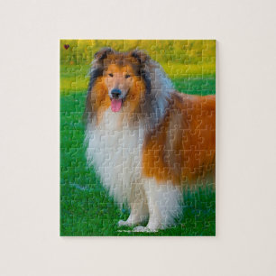 Our Rough Collie Our Family Pet Jigsaw Puzzle