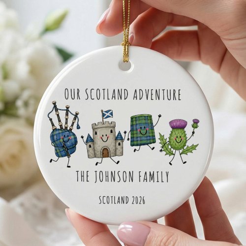 Our Scotland Adventure Family Ornament